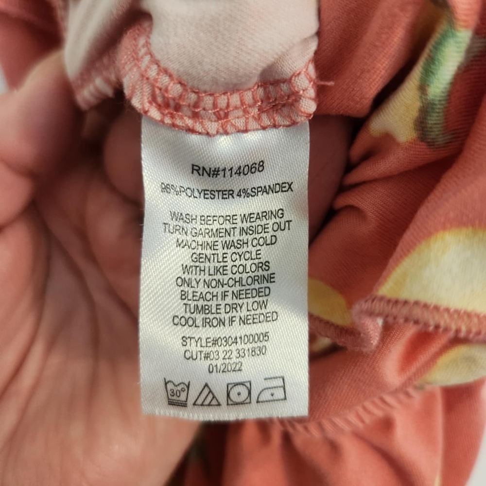 Kids Pink Ruffled One Piece Jumper Sz Small - Picture 8 of 9